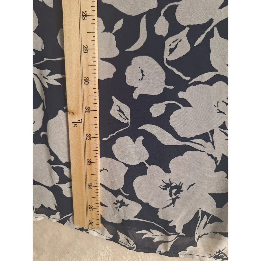 R&K Women's 12 (L) Chiffon Shift Dress Flutter Sleeve Floral Lined Y2K Sears NWT